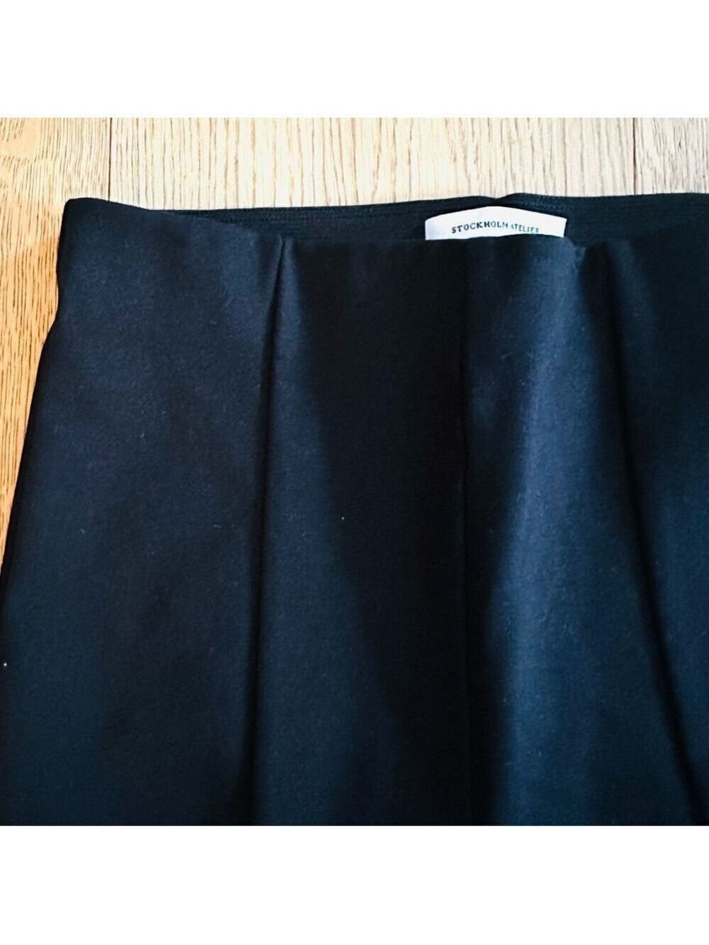 & OTHER STORIES Panelled Zip Cuff Black Leggings Elasticized waistband - Picture 7 of 14